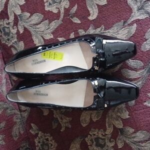 Ros Hommerson Glossy Black Heels